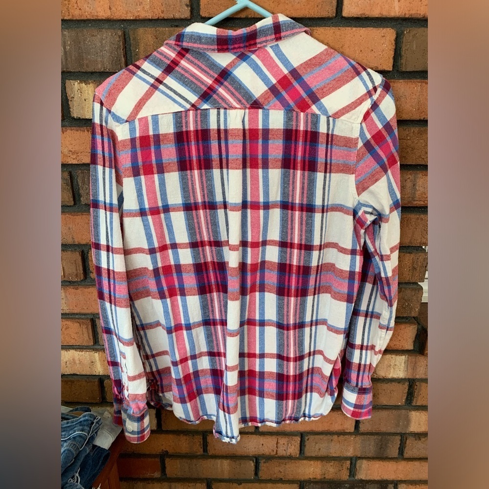 Woolrich Red, Pink and Blue Casual Button Down Shirt - Picture 2 of 3